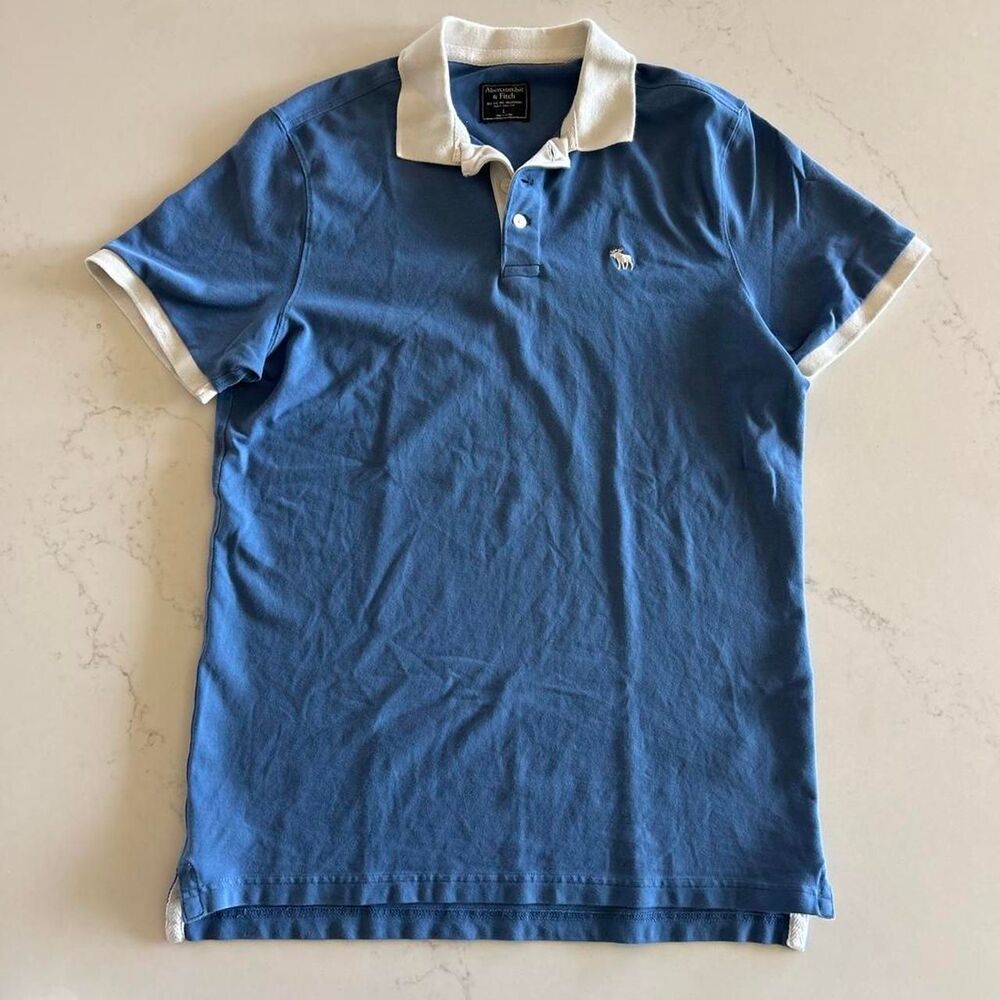 Abercrombie-fitch Men's Blue Polo-shirts